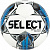 Мяч SELECT BRILLANT SUPER FIFA белый-синий-серый